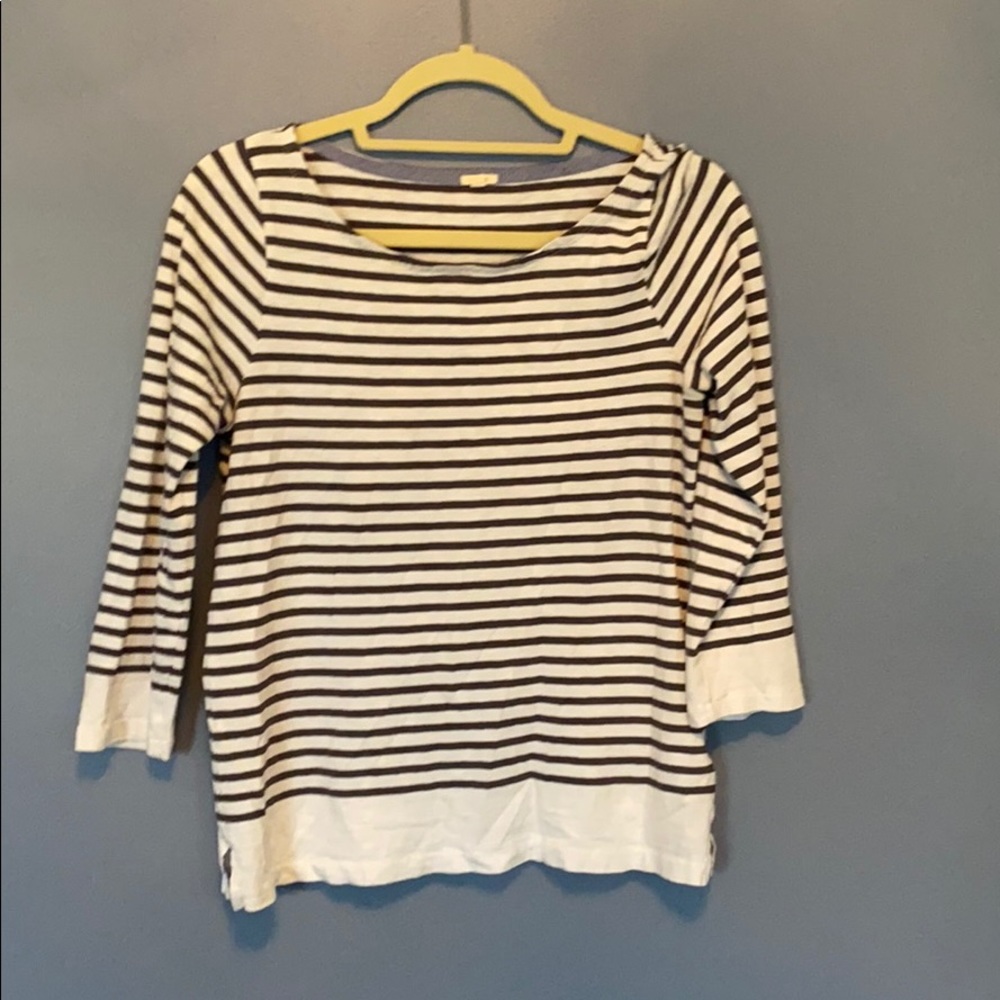 Nautical striped 3/4 sleeve